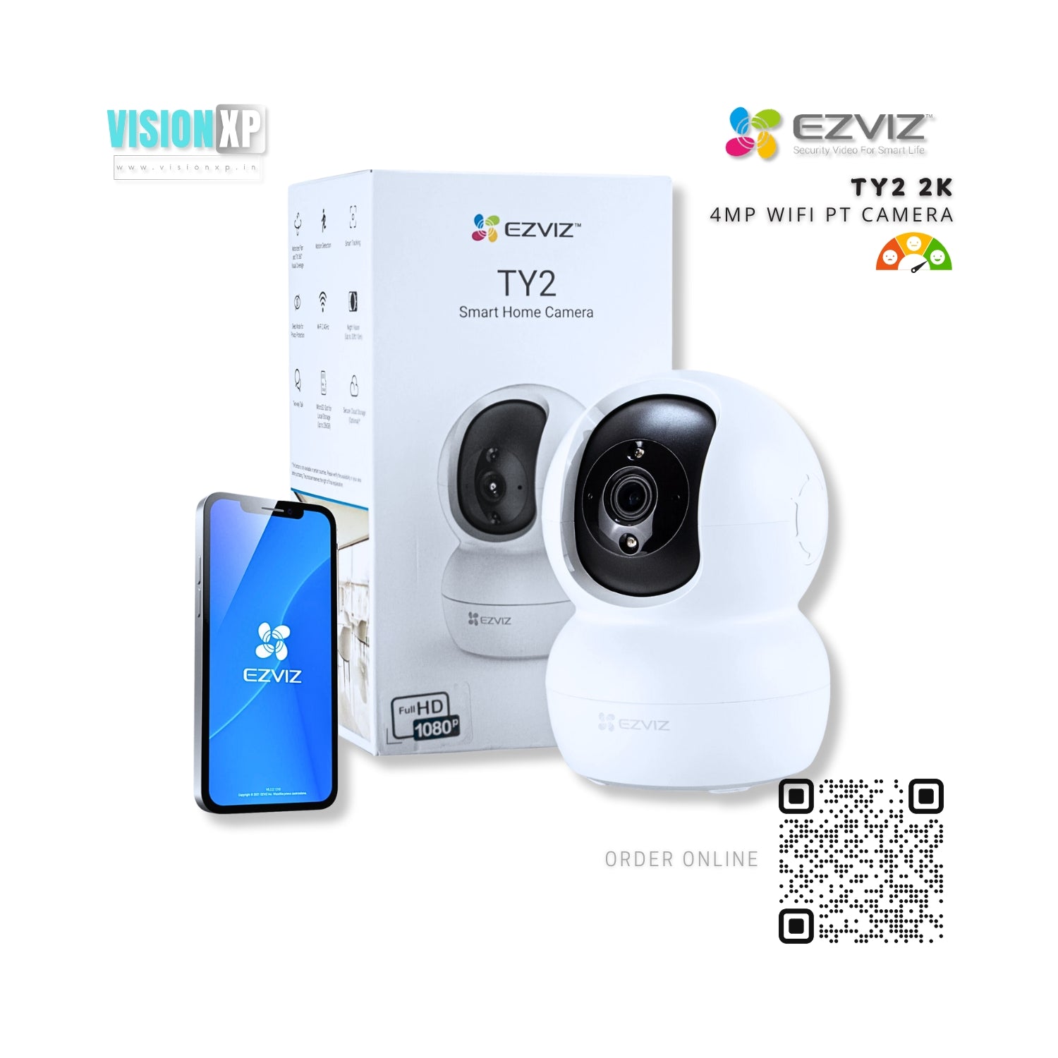 Ezviz TY2 Smart WiFi PT Home Camera Ezviz TY2 Smart WiFi PT Home Camera